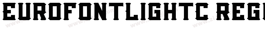 EurofontLightC Regul字体转换